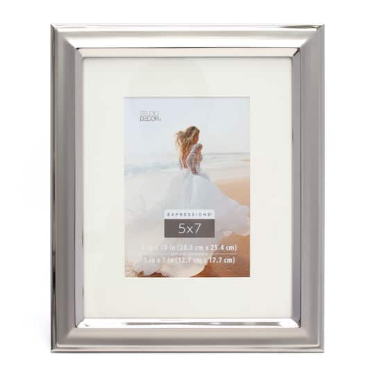 Expressions™ Silver Two Tone Frame with Mat by Studio Décor